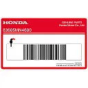Frame cowling fuel cock mark