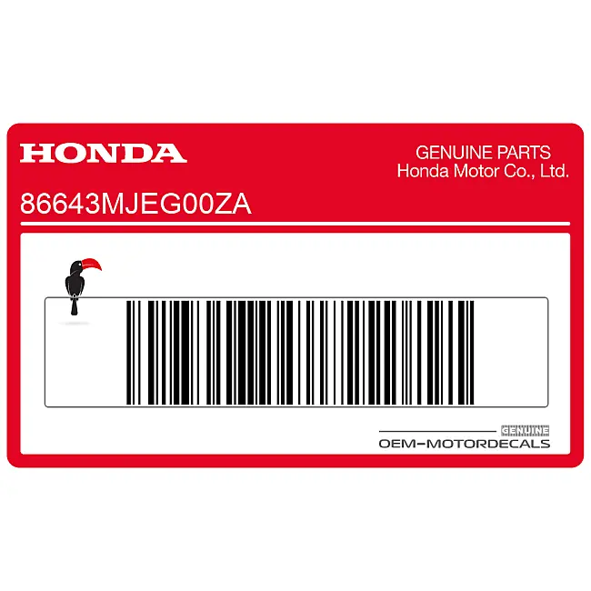 Honda CBR650F Middle Cowl CBR650F Stripe Right Side OEM 86643MJEG00ZA