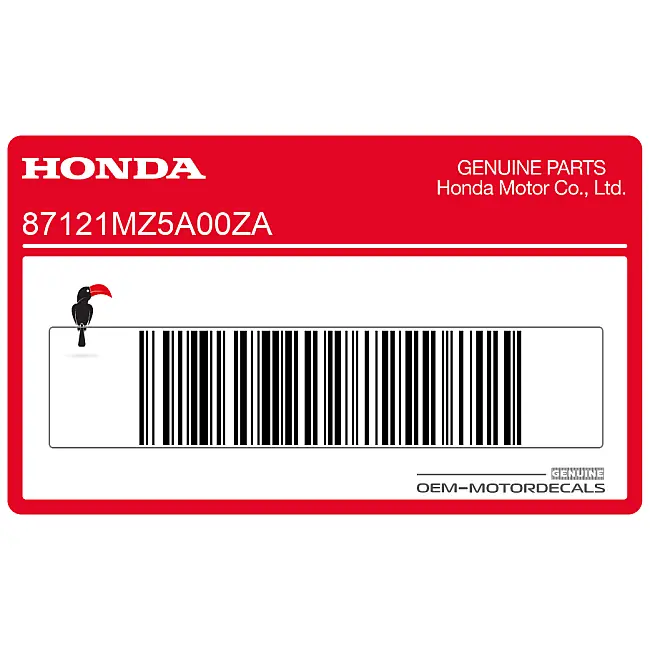 Autocollant Magna pour réservoir Honda VF750 OEM 87121MZ5A00ZA