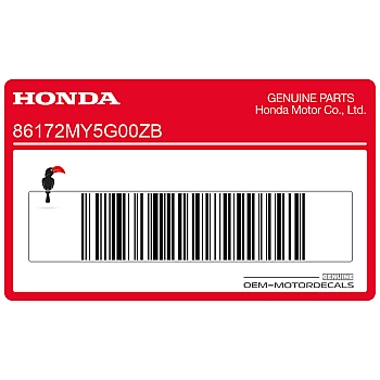 Adesivo pannello laterale, lato sinistro