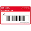 Autocollant de réservoir CBR600F HURRICANE, côté gauche
