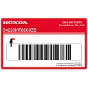 Autocollant CBR Hurricane, carénage supérieur avant