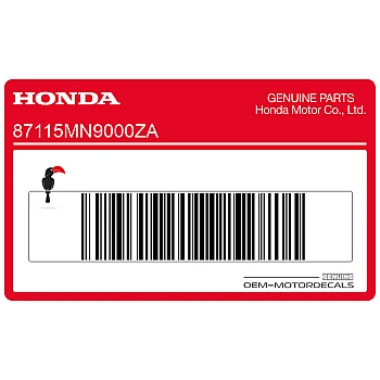 Front cowling decal