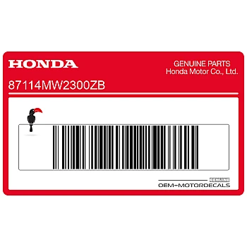 Adesivo pannello laterale, lato sinistro