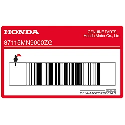 Front cowling decal