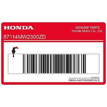 Zijpaneel sticker, linkerkant