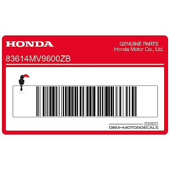 Kontpaneel sticker, rechterkant