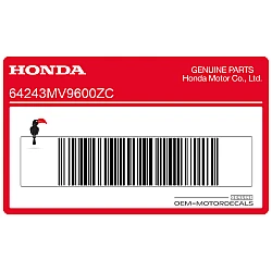 Bovenkuip sticker, linkerkant