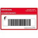 CBR600F Hurricane kuipdeel sticker, linkerkant