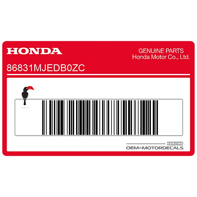 Honda CBR650F Adesivo Codone Destro 650F OEM 86831MJEDB0ZC