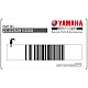 Yamaha YZF-R6 Gráfico Carenado Medio Izquierdo OEM 2CX-28391-00-00