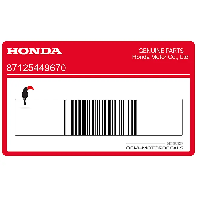 Honda CX500C Fiancata Emblema OEM 87125449670