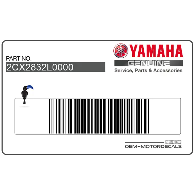 Grafica cupolino anteriore destro Yamaha YZF-R6 OEM 2CX-2832L-00-00