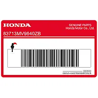 HONDA Side fairing Stripe A, left side 83713-MV9-640ZB