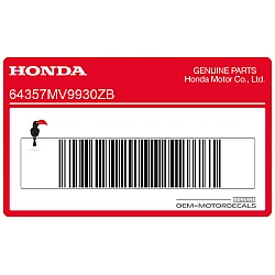 Naklejka na osłonę boczną, lewa strona