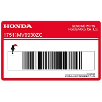 HONDA Fuel tank CBR600F Hurricane stripe decal, right side 17511-MV9-930ZC