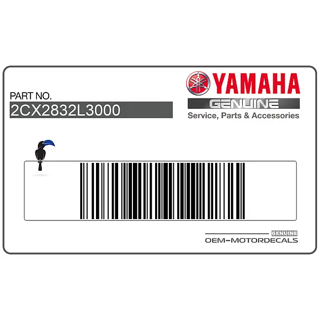 Yamaha YZF-R6 Aufkleber Frontverkleidung oben rechts OEM 2CX2832L3000