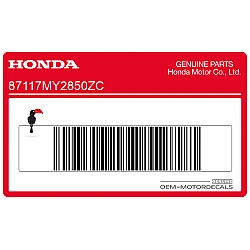 Naklejka na zbiornik, lewa strona