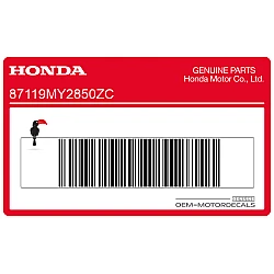 Naklejka na zbiornik, lewa strona