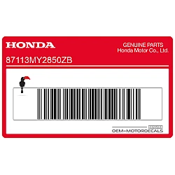 Zijpaneel sticker, rechterkant