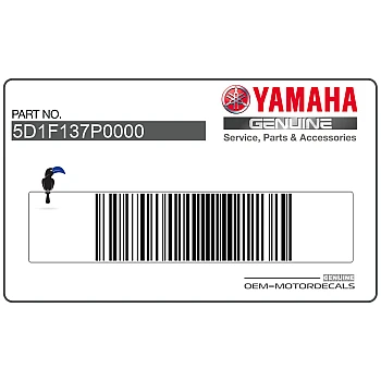 Side cowling decal, right side