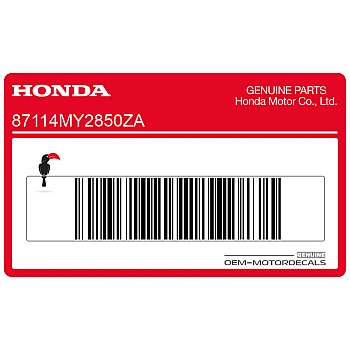 Zijpaneel sticker, linkerkant