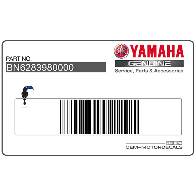 Yamaha YZF-R6 Grafica Codone Lato Sinistro OEM BN6-28398-00-00