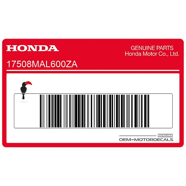 Honda CBR600F HURRICANE Sticker Rechter Onderkuip Rechterkant OEM 17508MAL600ZA Fabriekssticker