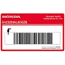 Rechter onderste kuipdeel sticker, rechterkant