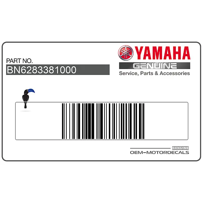 Yamaha YZF-R6 Emblema de Carenado Lateral R6 Lado Derecho OEM BN6-28338-10-00