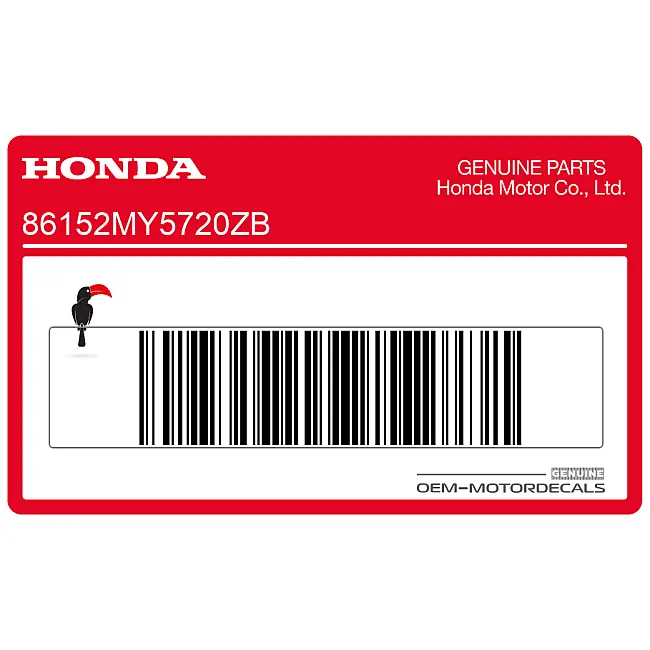Honda CB500 Tanksticker Linkerkant OEM 86152MY5720ZB