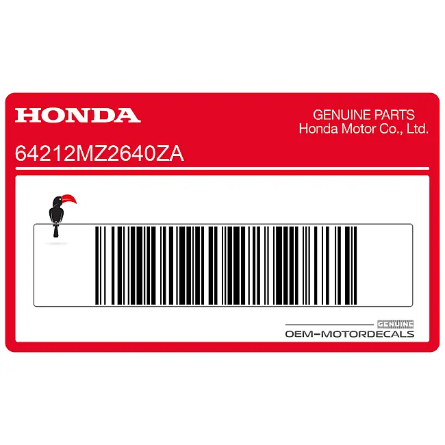 Honda CBR1000F Front Upper Cowl CBR Mark OEM 64212MZ2640ZA Genuine Factory Graphic