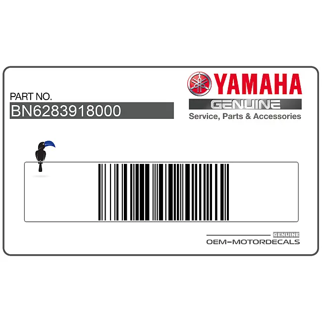Yamaha YZF-R6 Aufkleber Verkleidung links OEM BN6-28391-80-00
