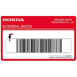 Naklejka na osłonę boczną, lewa strona