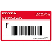 HONDA Zijkap CBR600F Hurricane sticker, rechterkant 83615-MAL-900ZA