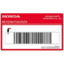 Naklejka na osłonę boczną, lewa strona