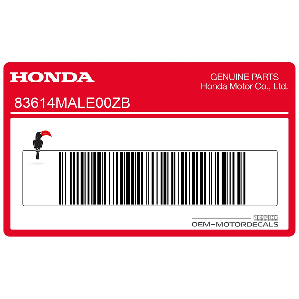 Honda CBR600F HURRICANE Honda Wing embleem voor tank OEM 83614MALE00ZB