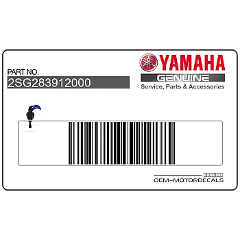 Side cowling decal, left side