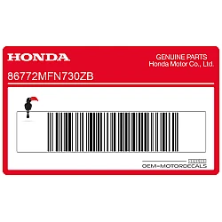 Kontpaneel sticker, rechterkant