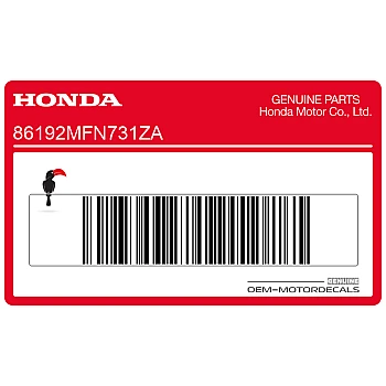 Naklejka na osłonę boczną, lewa strona