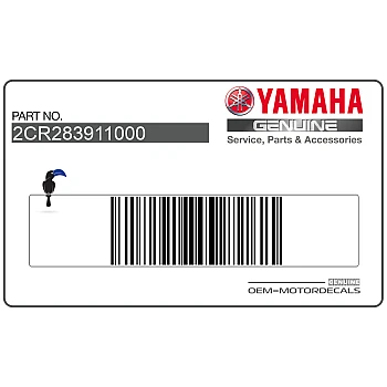 Side cowling decal, left side