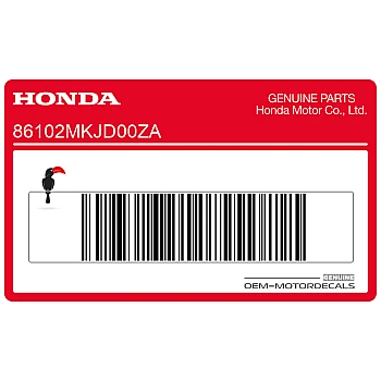 Rear fender decal
