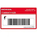 Autocollant de coque arrière, côté gauche