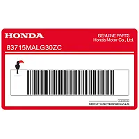 HONDA Heckverkleidungsaufkleber, linke Seite 83715-MAL-G30ZC