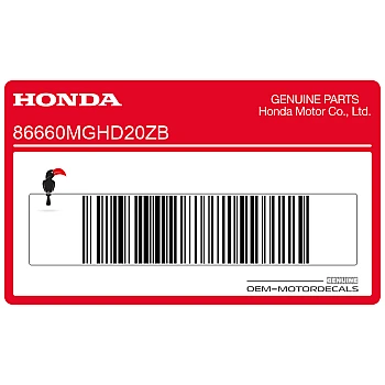 Side cowling decal