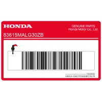 HONDA Heckverkleidungsaufkleber, rechte Seite 83615-MAL-G30ZB