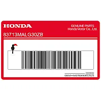 HONDA Side cover stripe, left side 83713-MAL-G30ZB