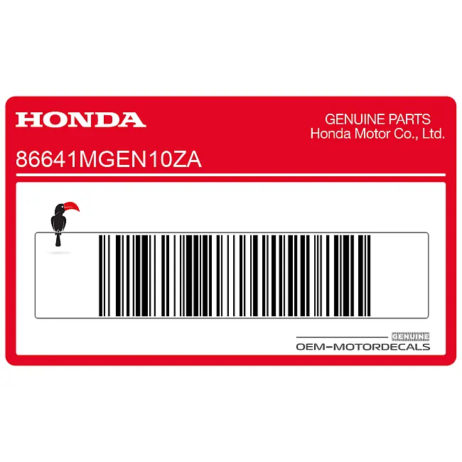 Autocollant Honda VFR1200F carénage intermédiaire côté droit OEM 86641MGEN10ZA