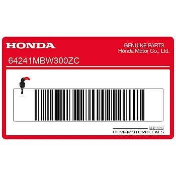 Bovenkuip sticker, linkerkant