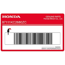 Autocollant de réservoir, côté droit